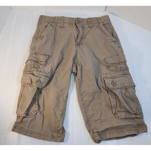 Urban Pipeline Max Flex Cargo Shorts Mens 28 Khaki Tan Stretch Gorpcore Y2K